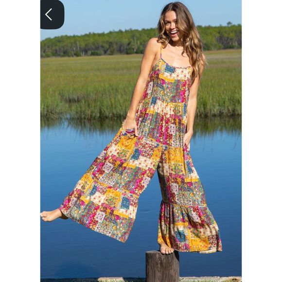 Natural life BOHO jumpsuit - Picture 1 of 4